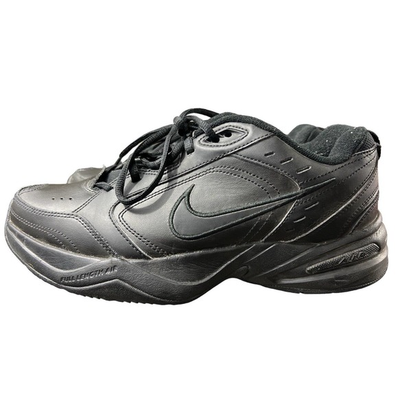 Nike Air Monarch IV Black Training Shoe‎ Men Size 9.5 415445-001 - Picture 1 of 7